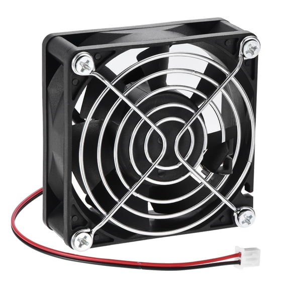 DC Brushless Cooling Fan DC24V 0.25A 70x25mm Ball Bearing with Fan Grill for Computer, Audio Video Equipment