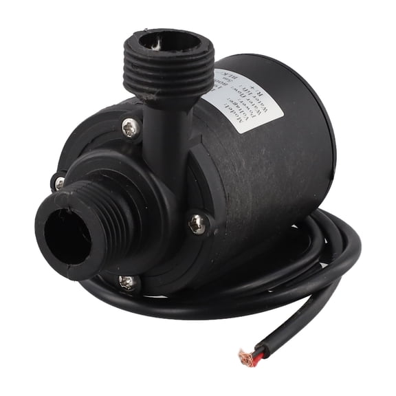 DC Brushless Submersible Water Pump 12V/24V, 800L/H Flow, 5M Head, Low Noise for Fountain Pool Solar Circulation, 1/2 Inch Thread(DC 12V)