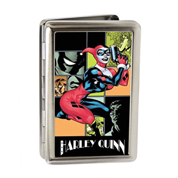 DC COMICS Business Card Holder - LARGE - HARLEY QUINN/Night and Day Comic Book Character Blocks