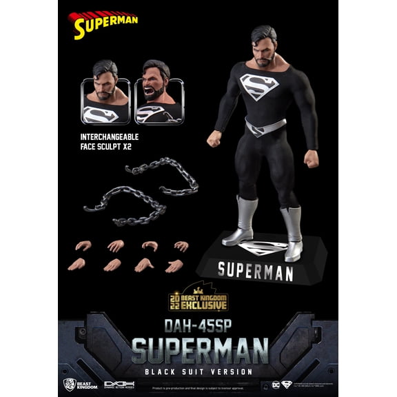 DC COMICS SUPERMAN BLACK SUIT