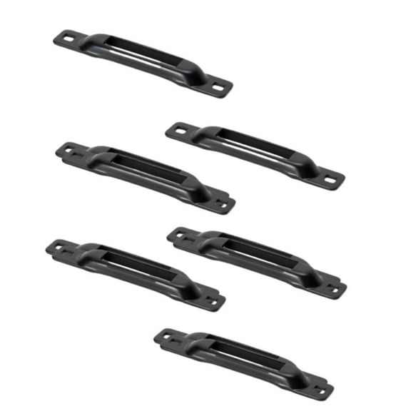 DC Cargo 1-Slot E-Track Slot Tie-Downs | 6 Pack | Mini Powder-Coated Steel