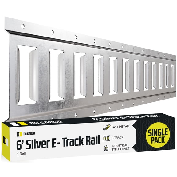 DC Cargo Etrack Rails 6' Horizontal Galvanized E Track Rail for etrack accessories