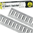 thumbnail image 1 of DC Cargo Etrack Rails 8' Horizontal Galvanized E Track Rail 2-pack, 1 of 8