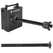 DC Cargo Mall 2 Pack E-Track Spare Tire Trailer Mount with 5  Bolt Hanger | Spare Wheel Carrier for Enclosed Trailers, Trucks, Semis, Garages | Compatible with Etrack System