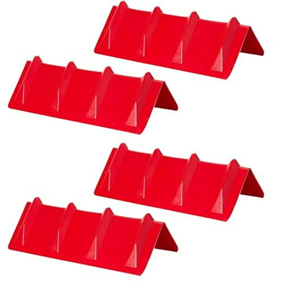 DC Cargo Mall Red Vee Board Trailer Cargo Load Corner Edge Protector and Truck Tie-Down Strap Guard Bumper Cushion, 8" x 8" x 24", 4 pack