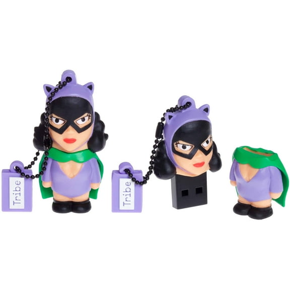 Tribe DC Comics Warner Bros. Pendrive Figure 16 GB Funny USB Flash Drive 2.0, Keyholder Key Ring, Cat Woman (FD031504)