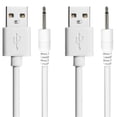 thumbnail image 1 of DC Charging Cable. USB Fast DC Charging Cable. 2.7ft USB Fast DC Charging Cable. Durable Original Replacement DC 2.5 mm Charging Cord Adapter. (2 Pack), 1 of 4