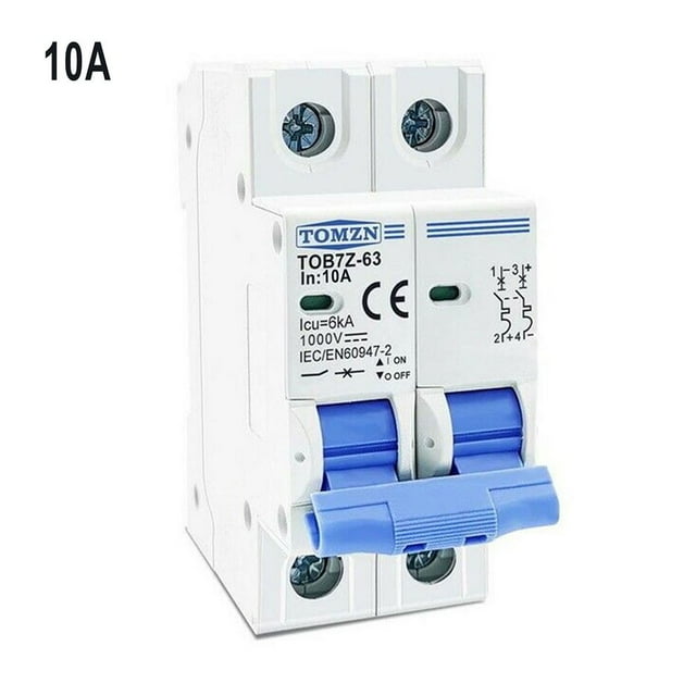 DC Circuit Breaker 1000V 2 Pole Double MCB Solar PV 6 10 16 20 32 40 50 ...