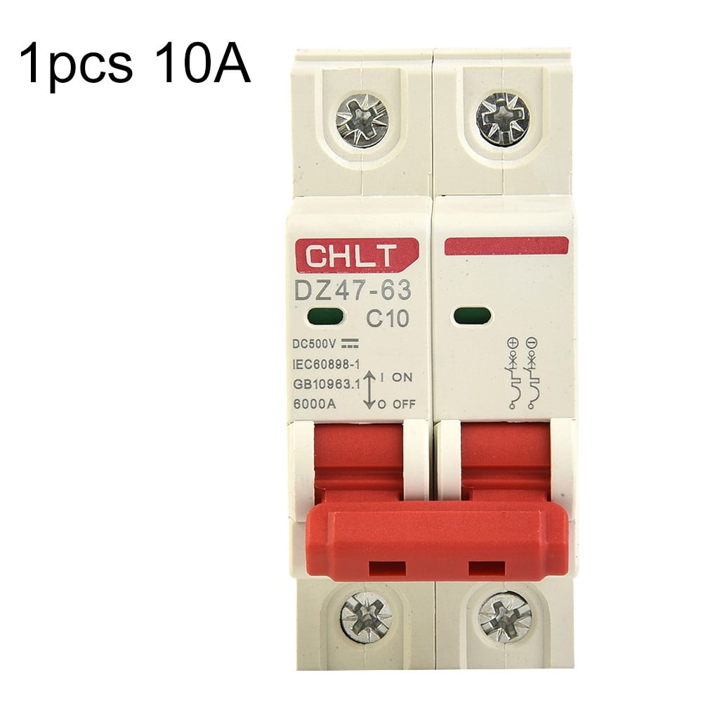 DC Circuit Breaker 500V 2 Pole Double MCB Solar PV 10 16 20 32 40 63 Amp