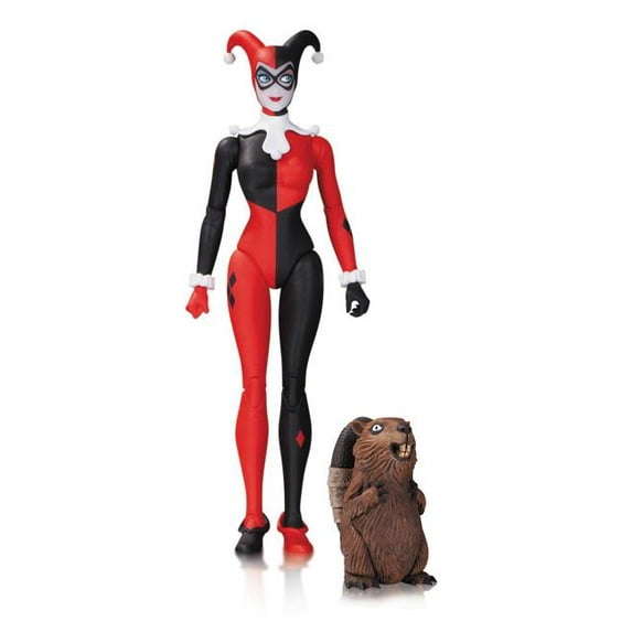 DC Collectibles Adult Harley Quinn Action Figure, Plastic Red Black