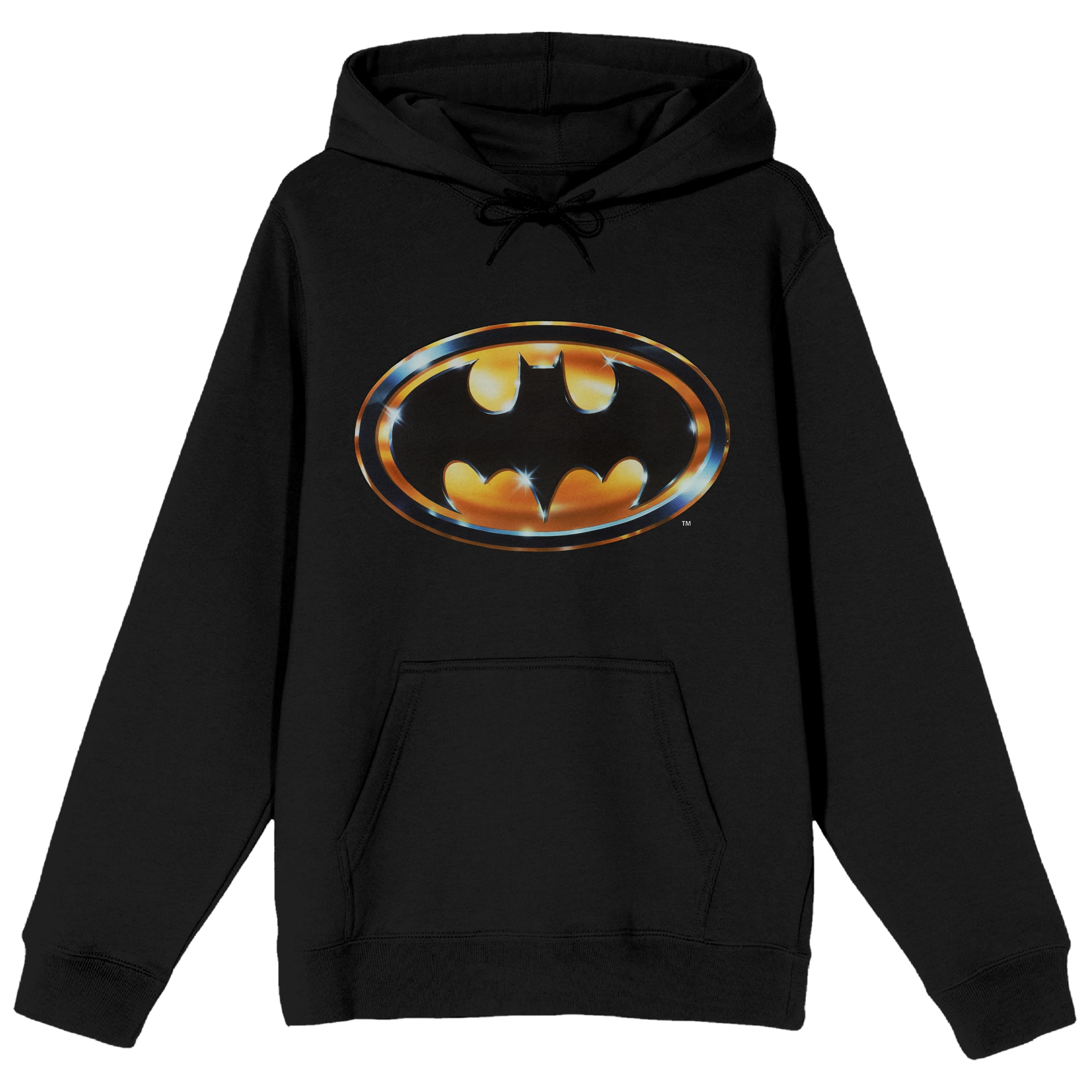 Dc Comics Batman Logo Printed Black Hoodie With Black DC Comics Batman  Hoodie Mens Small Black Logo Graphic Print Long Sleeve Pullover Batman  Hoodie For Adults, image size:2200x2200