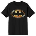 thumbnail image 1 of DC Comic Book Batman Logo Men's Black Short Sleeve Graphic Tee Shirt-S, 1 of 4