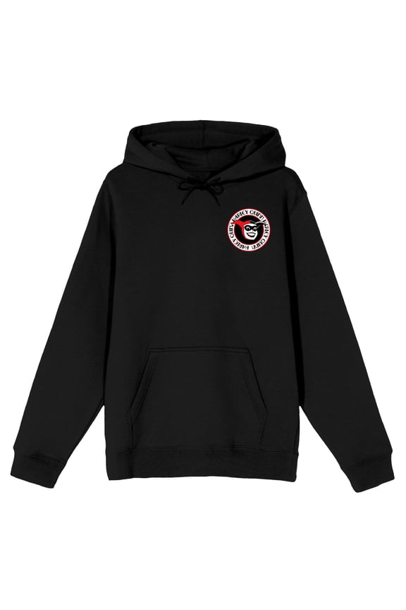 DC Comic Book Batman Red Circle Main Character Men's Black Hoodie-XS
