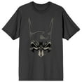 thumbnail image 1 of DC Comic Book Batman Superhero Mask Men's Charcoal Graphic Tee Shirt-XL, 1 of 2