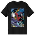 thumbnail image 1 of DC Comic Book Harley Quinn & The Joker Men's Black Graphic Tee-XXL, 1 of 3