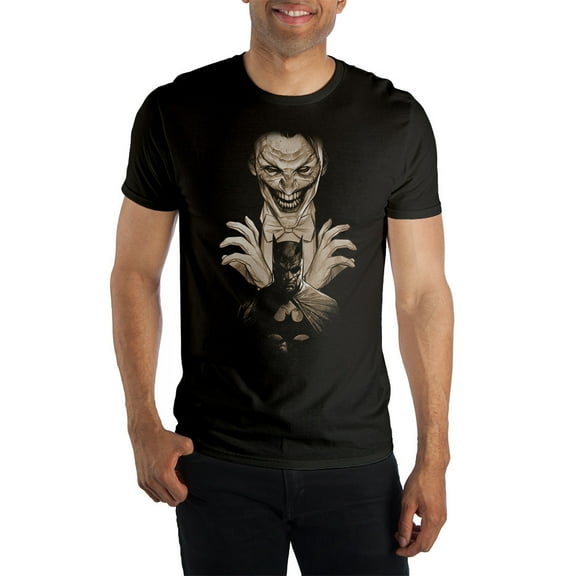 DC Comic Book Joker Villain Character  Black Graphic Tee Shirt - S