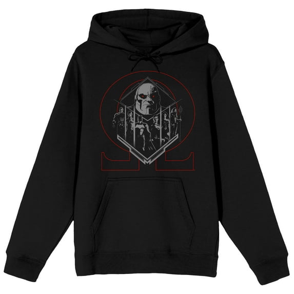 DC Comic Book Justice League Darkseid Black Graphic Hoodie - M