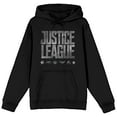 thumbnail image 1 of DC Comic Book Justice League Logo Black Hooded Sweatshirt - M, 1 of 2
