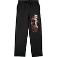 thumbnail image 1 of DC Comic Book Men's Harley Quinn Text Black Sleep Pajama Pants-Medium, 1 of 3