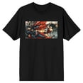 thumbnail image 1 of DC Comic Book Men's Justice League Wonder Woman & Superman Black Graphic T-Shirt-3X-Large, 1 of 2