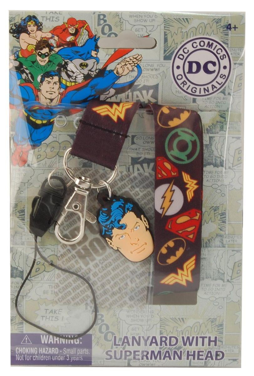 DC The Joker Lanyard With PVC Dangle - Breakaway Clasp For Keys & Badges