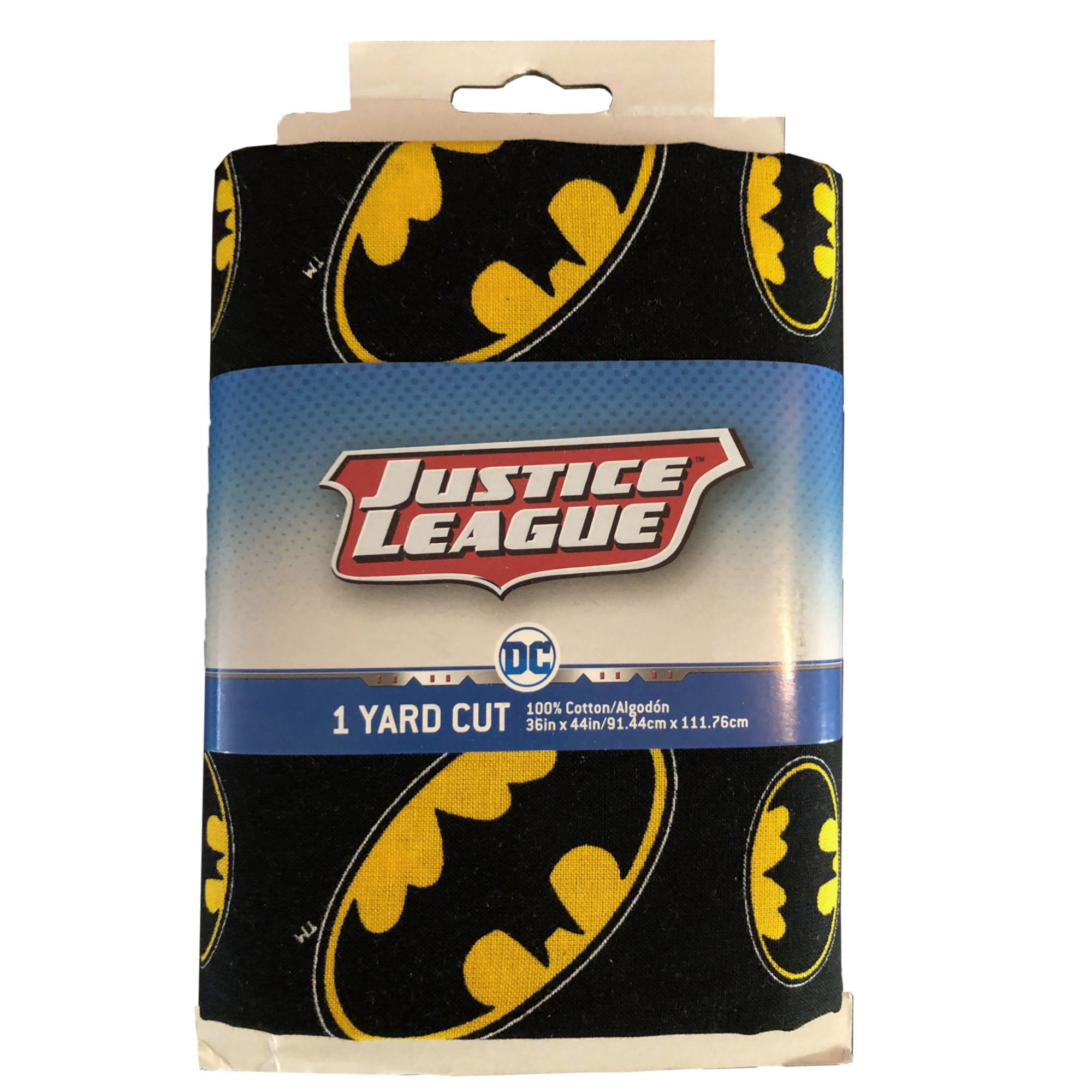 DC Comics 100 Cotton Fabric Batman Symbol 44