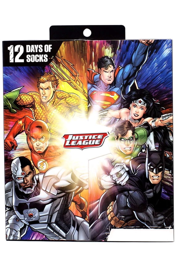 DC Comics 12 Days of Socks Socks 12-Pack (Boys Size: Small)
