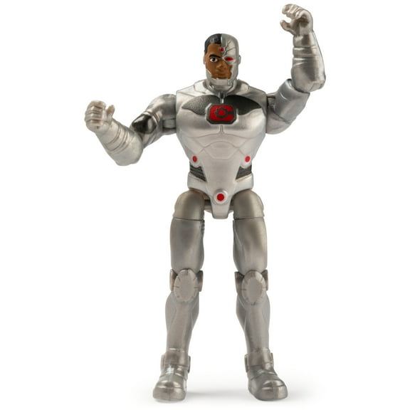DC Comics, 4-Inch CYBORG Action Figure with 3 Mystery Accessories, Adventure 2