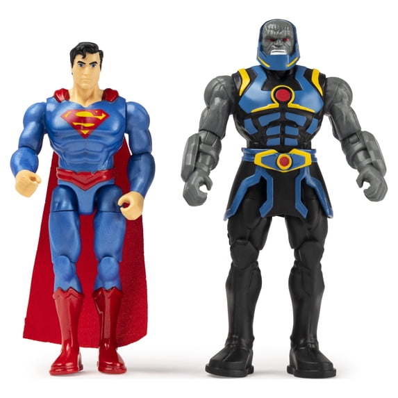 DC Comics 4-Inch Superman vs. Darkseid Action Figure 2-Pack with 6 Mystery Accessories, Adventure 1