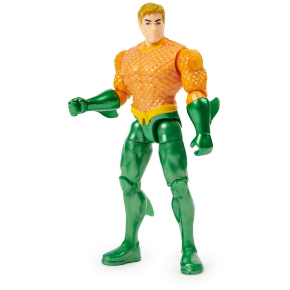 DC Comics 4-inch AQUAMAN Action Figure with 3 Mystery Accessories, Adventure 1