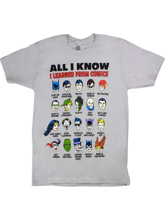 All I Know Men's Grey T-Shirt, XX-Large