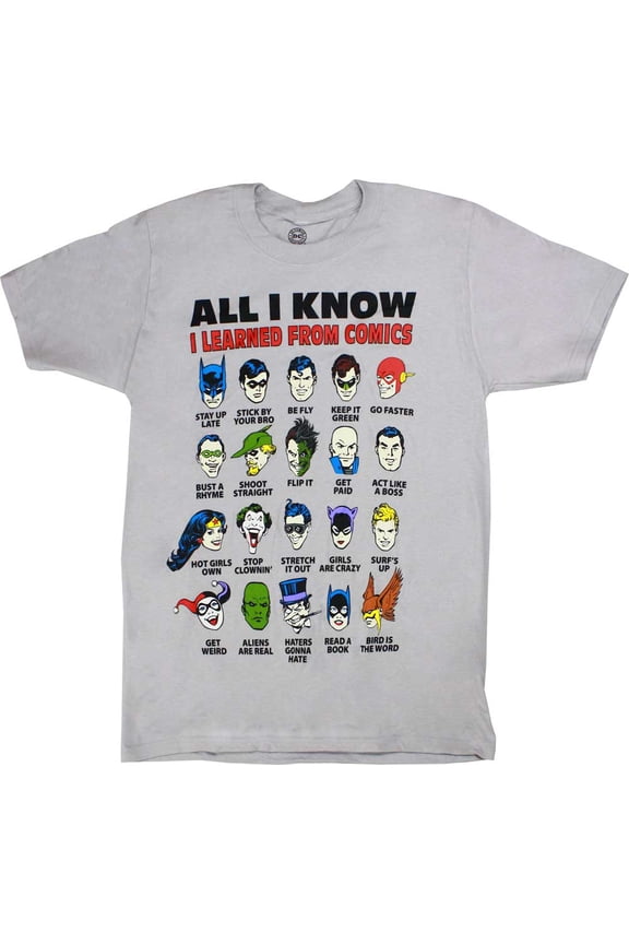 All I Know Men's Grey T-Shirt, XX-Large