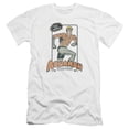 thumbnail image 1 of DC Comics Am Action Figure Premium Canvas Adult Slim Fit 30/1 T-Shirt White, 1 of 1