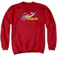thumbnail image 1 of DC Comics Aqualad Adult Crewneck Sweatshirt Red, 1 of 1