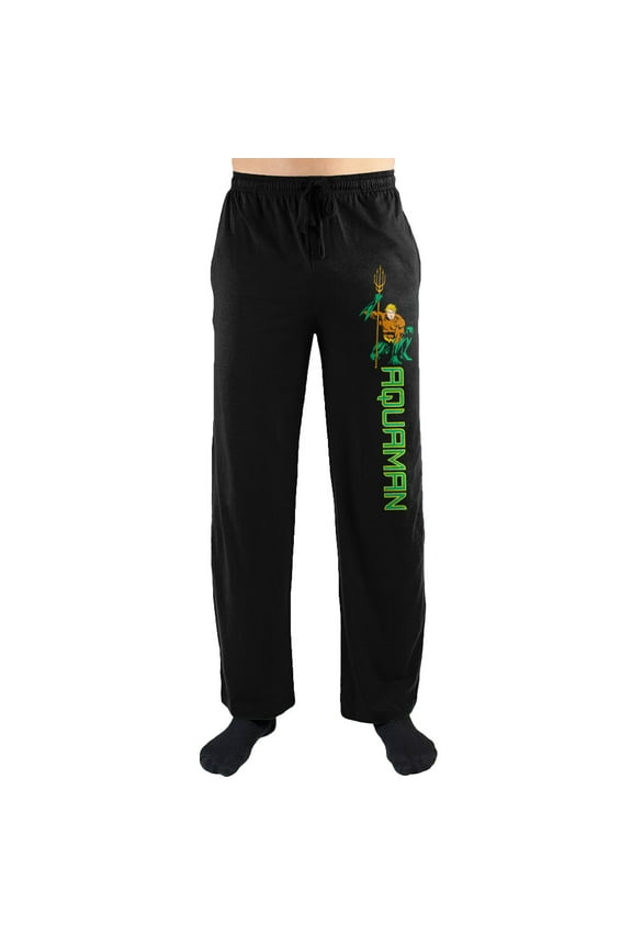 DC Comics Aquaman Logo Print Men's Sleepwear Sleep Pants Medium