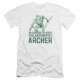 thumbnail image 1 of DC Comics Archer Premium Canvas Adult Slim Fit 30/1 T-Shirt White, 1 of 1