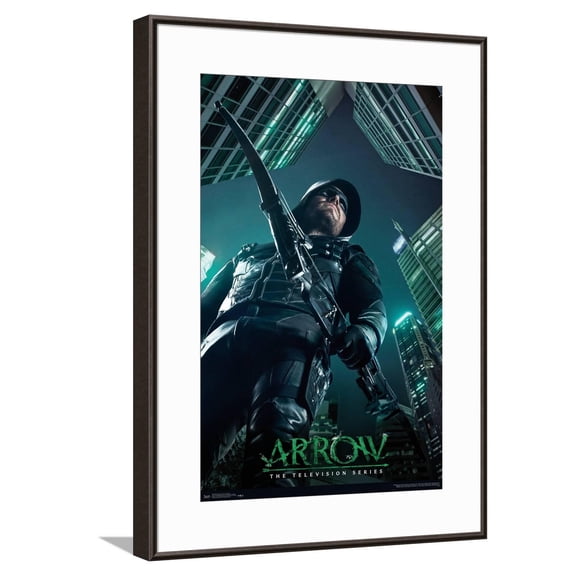 DC Comics Arrowverse Arrow - Key Art Canvas Wall Poster, 14.725" x 22.375"