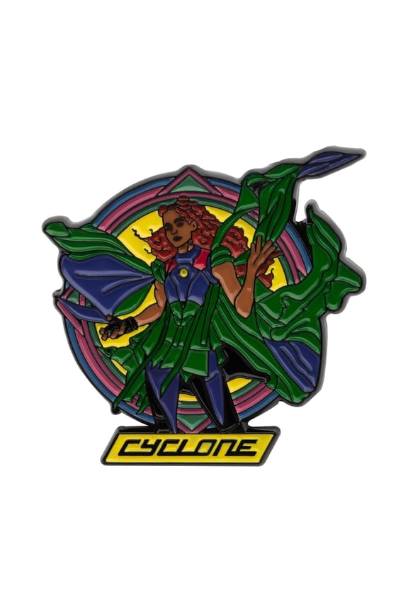 DC Comics BLACK ADAM CYCLONE PIN- Officially Licensed Warner Bros. Brooch Enamel Lapel Pin - 3.4cm