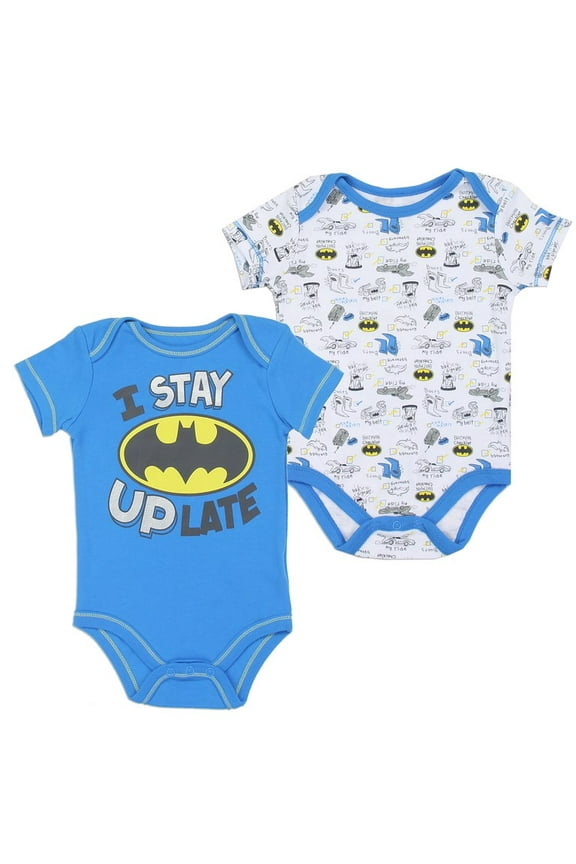 Baby Boys' Batman Bodysuit 2 Pack