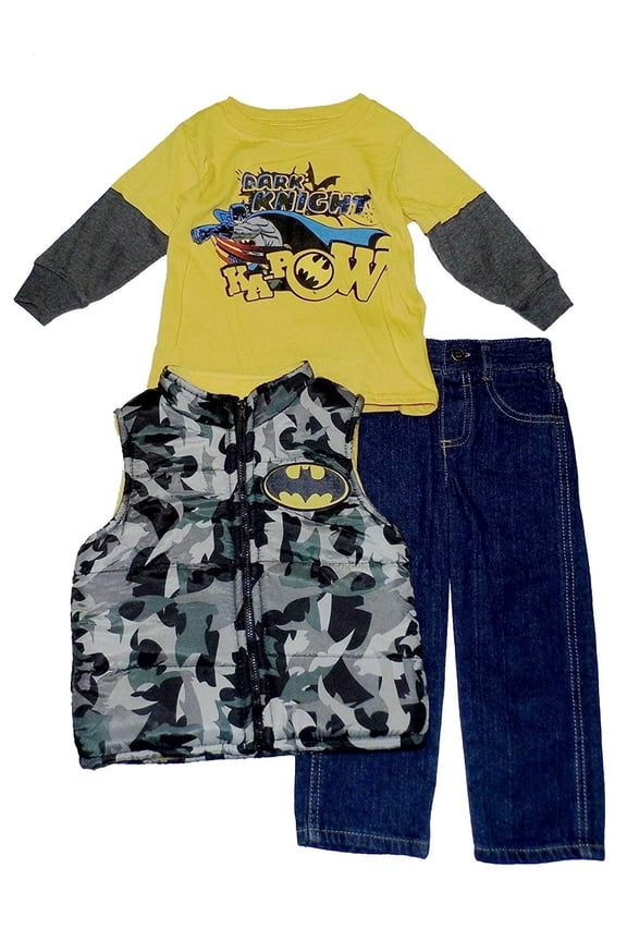 Baby Boys' Batman Infant 3 Piece Pants Clothing Set 24 Months