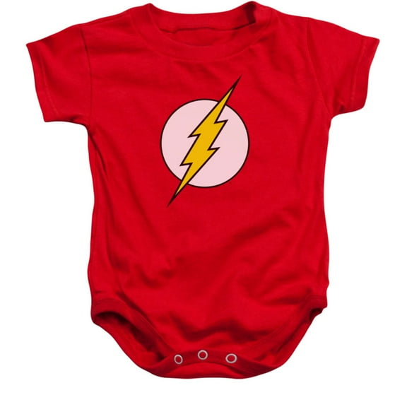 DC Comics Baby Boys' Flash Logo Bodysuit 6 - 12 Months Red