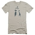 thumbnail image 1 of DC Comics Bat Min Premium Canvas Adult Slim Fit 30/1 T-Shirt Silver, 1 of 1