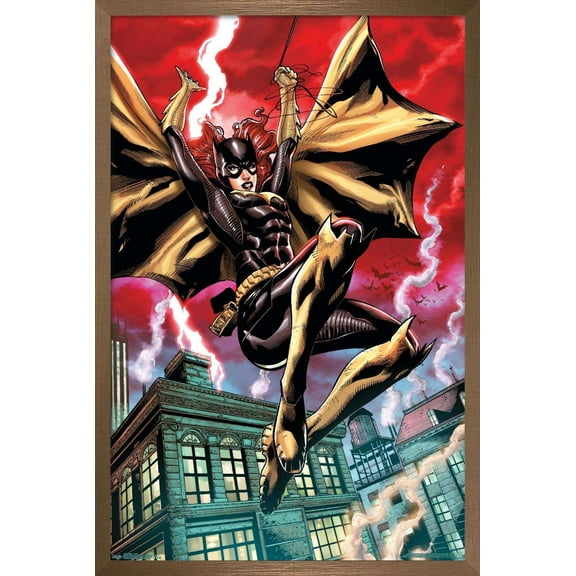 DC Comics - Batgirl - Action Wall Poster, 14.725" x 22.375", Framed