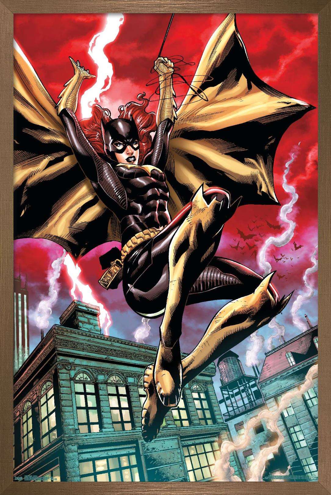 DC Comics - Batgirl - Action Wall Poster, 22.375" x 34", Framed
