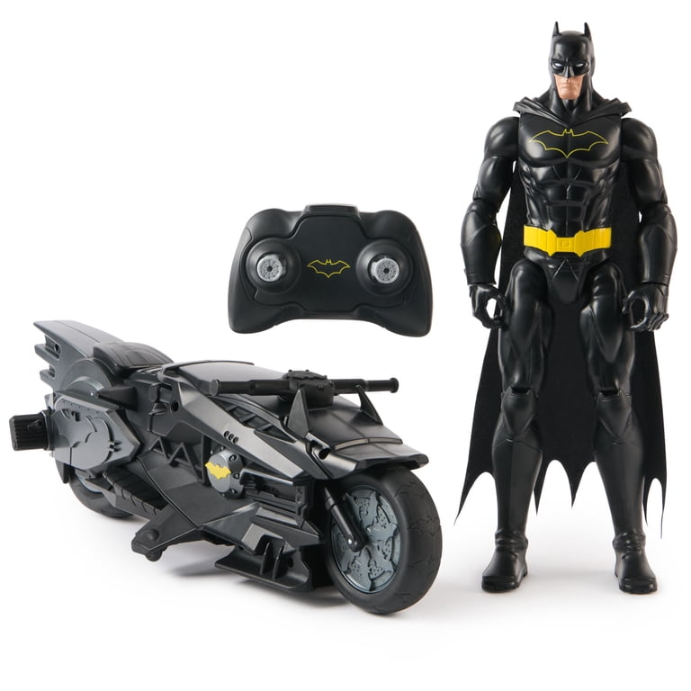 DC Comics, Batman Stealth Remote Control Batcycle, Multicolor, 10