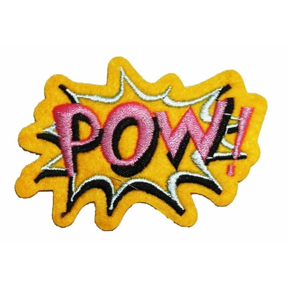 DC Comics Batman 1960's Classic POW 3" Embroidered Logo Patch