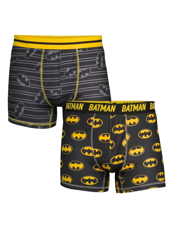 DC Comics Batman 2-Pack Adult Mens Boxer Briefs, Sizes S-3XL