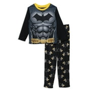 DC Comics Batman 2 Piece Pajama Set, Black, Size: 8