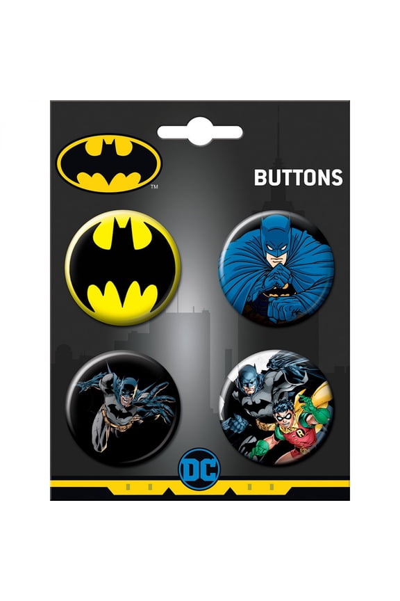 DC Comics Batman 4-Piece Button Set #8