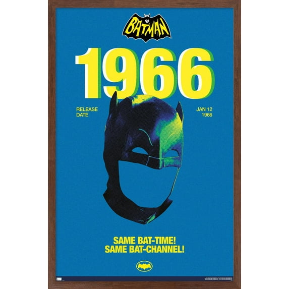 DC Comics Batman: 85th Anniversary - 1966 Cowl Wall Poster, 22.375" x 34" Framed